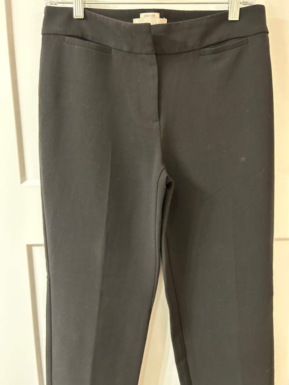 Talbots Black Ponte Slim Ankle Pants